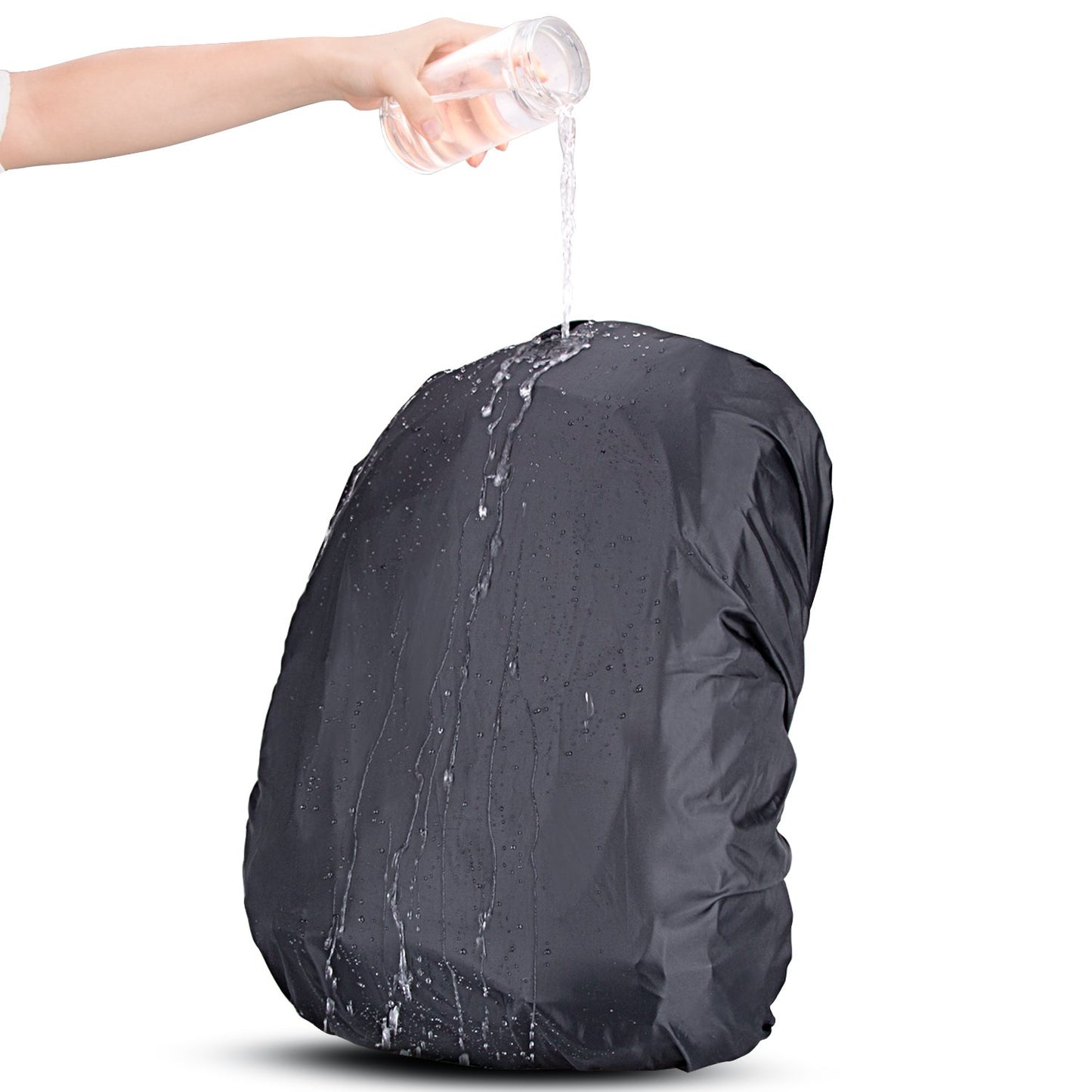 AutoFurnish  Waterproof Backpack Rain Cover - Black