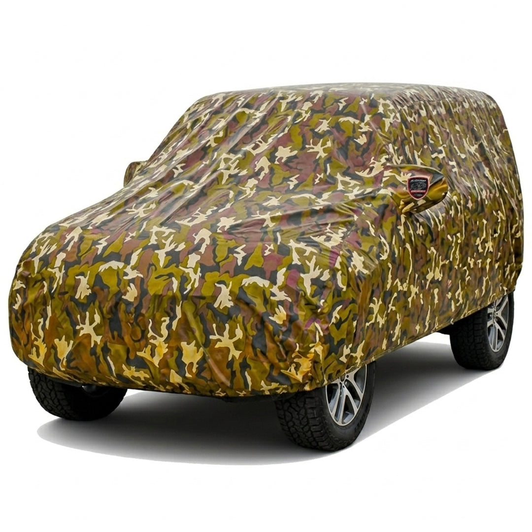 Ford EcoSport Autofurnish Aero Jungle Waterproof Heat Resistant Mirror Pocket Car Body Cover - Jungle Green