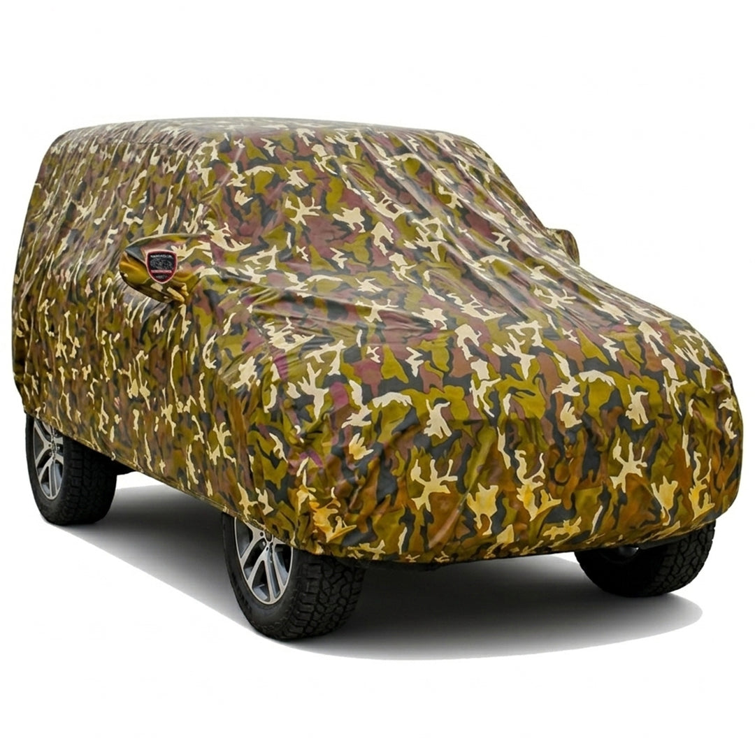 Ford EcoSport Autofurnish Aero Jungle Waterproof Heat Resistant Mirror Pocket Car Body Cover - Jungle Green