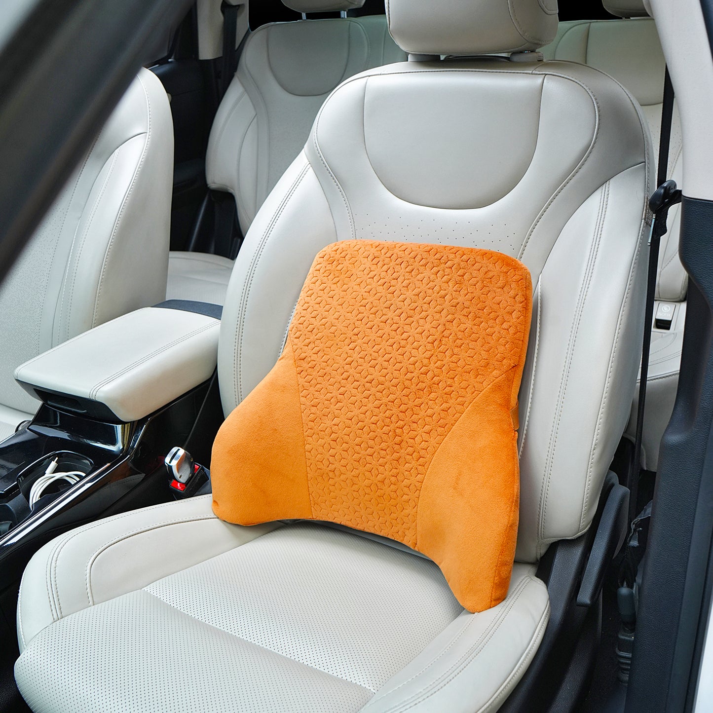 Autofurnish Luxurious Car Backrest (Plush-8871)- One Pc