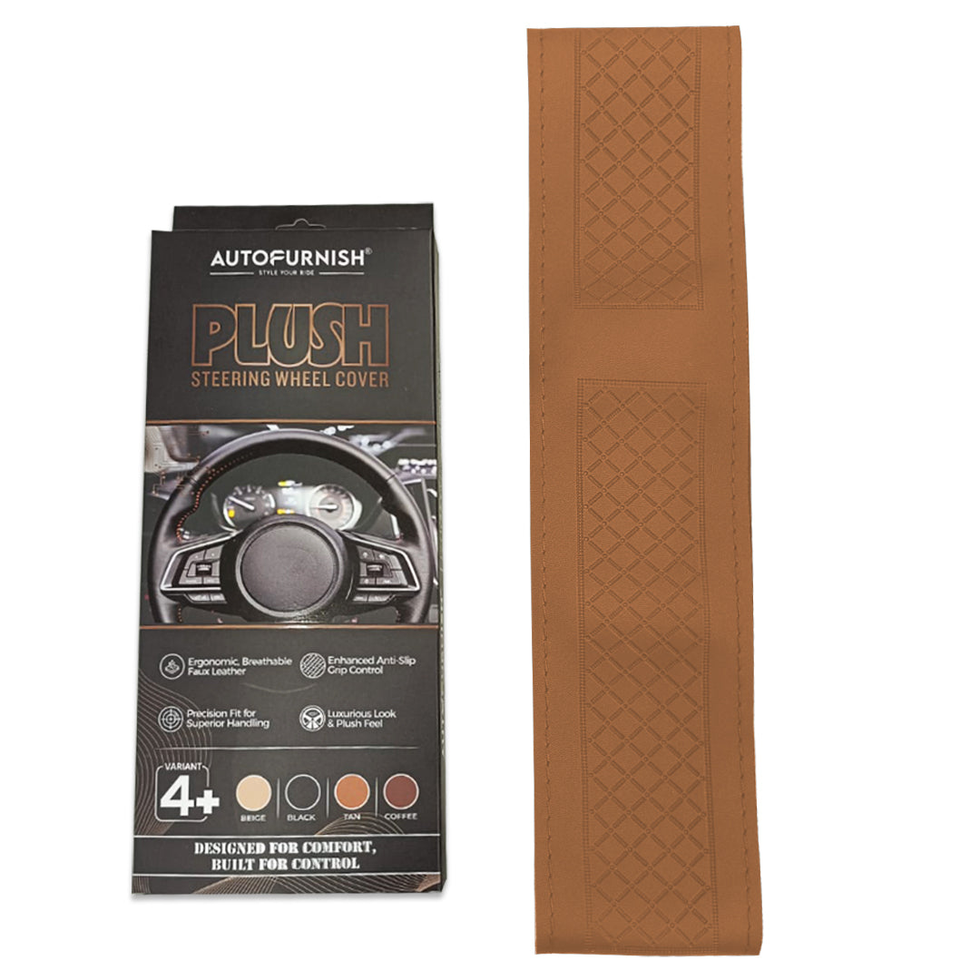 Autofurnish Plush Car Steering Cover for Hyundai Creta 2024