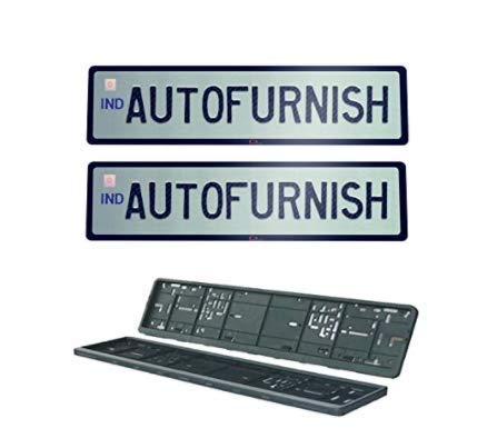 Autofurnish High Security Car Number Plate Frame Folding Compatible with All Cars