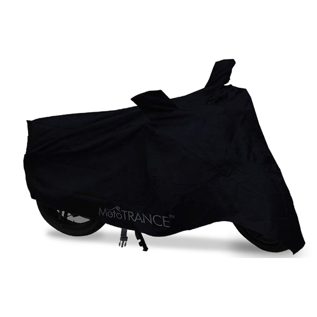 MotoTrance Bike Body Cover For OkinawaÂ  Ridge Plus 2018 - Interlock-Stitched Water and Heat Resistant with Mirror Pockets