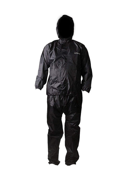 Mototrance Coated Poly Raincoat (Black X-Large)