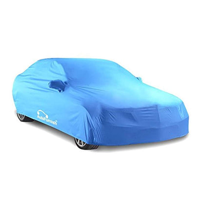 Ford Figo Aspire Car Body Cover, Triple Stitched, Heat & Water Resistant with Front & Rear Elastic Strap & Side Mirror Pockets (PARKER AQUA) - Autofurnish