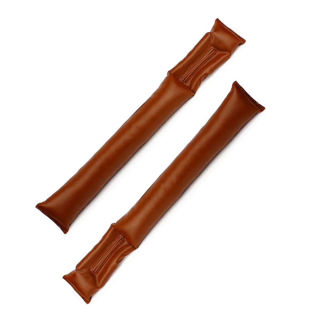 PREMIUM Seat Gap Filler | Fills gap between Seat and Hand-Brake - PU Leather with High Density Foam (Set of 2)