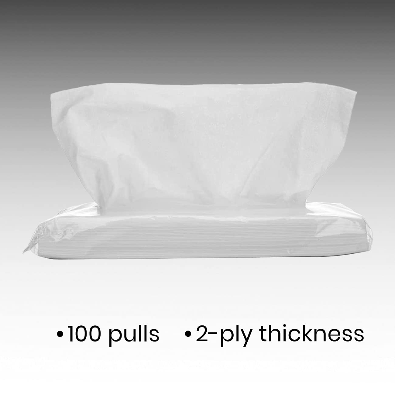 Autofurnish Tissue Refill for Tissue Boxes (100 pulls 2 ply) - White (Pack of 1)