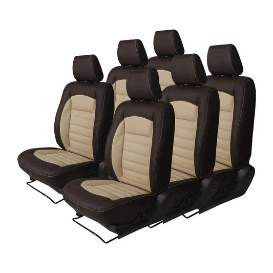 3D Custom PU Leather Car Seat Covers For Tata Nexon  - (HT-501 Belles)