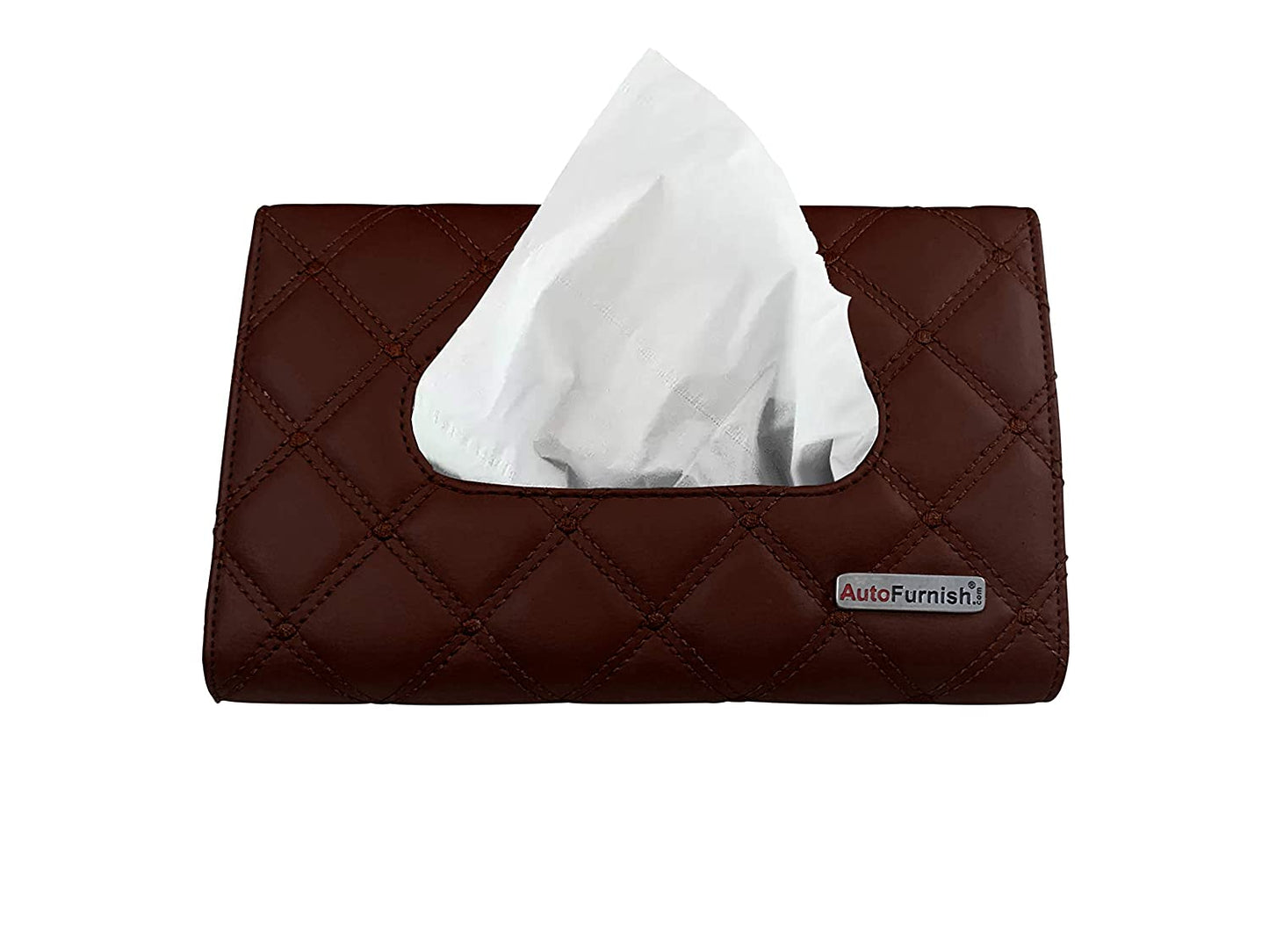 7D PREMIUM Sun Visor Tissue Box Holder | Water Resistant PU Leather with Straps and 50 Free Tissues