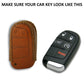 AutoFurnish Car Key Cover - Jeep Compass | Smart Key | Genuine Leather | Firm Grip | Scratch Resistant | Lightweight | Luxury Finish | Stylish Car Accessories Interior