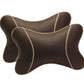 BUTTERFLY Car Pillow Neck Rest | PU leather with Ergonomic Support and Pressure absorbent Polly-fil (Set of 2) - Autofurnish