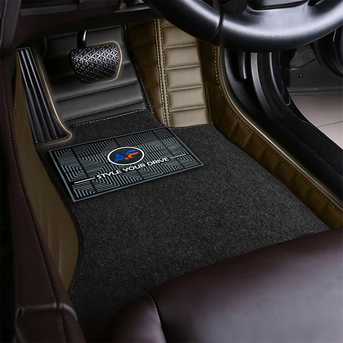Autofurnish 9D Combination Custom Fitted Car Mats For Volkswagen Ameo