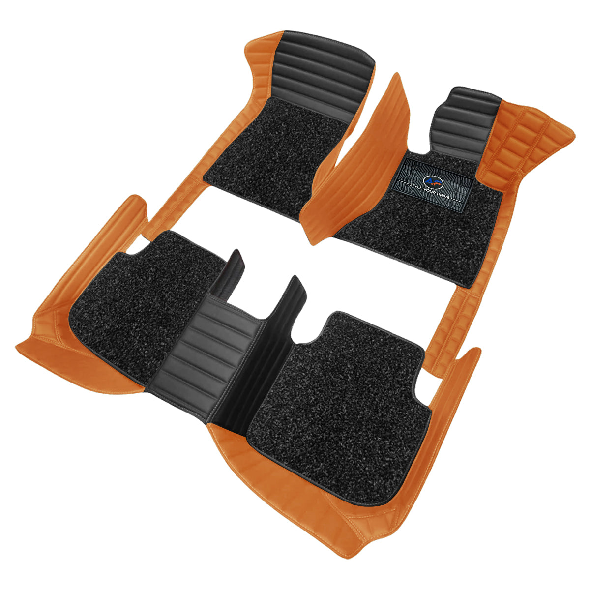 Autofurnish 9D Combination Custom Fitted Car Mats For Ford Endeavour - Black VT-Coffee