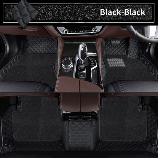 Autofurnish 7D Luxury Custom Fitted Car Mats For Jaguar XJL - Black Black