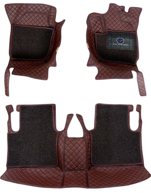 Autofurnish 7D Luxury Custom Fitted Car Mats For Bentley Flying Spur 2011 - Coffee Coffee