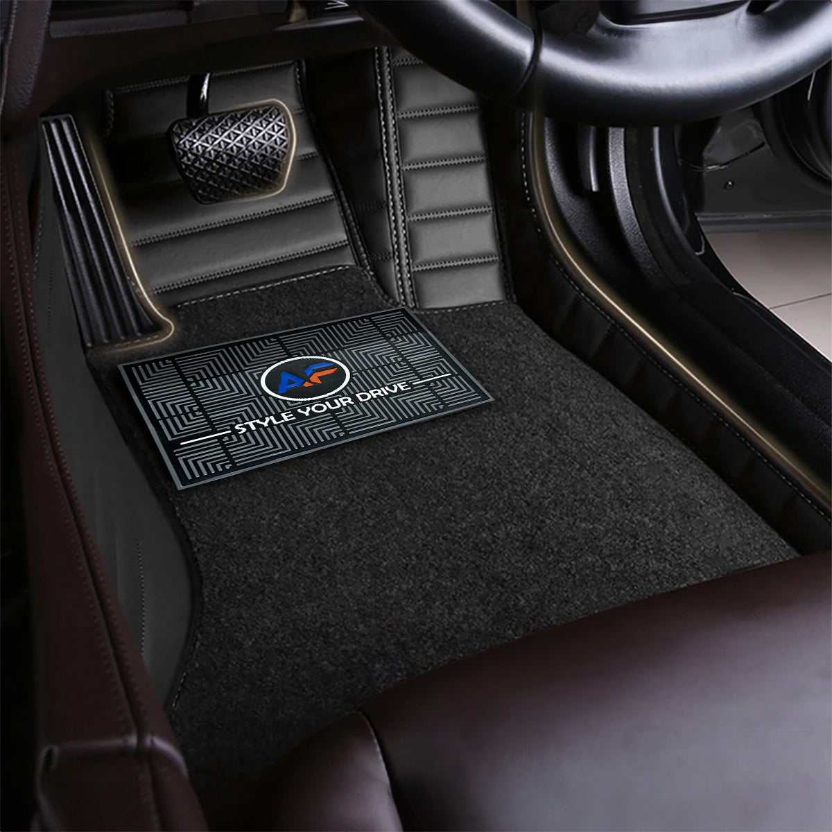 Autofurnish 9D Premium Custom Fitted Car Mats For Citroen C3 2022 - Black Black