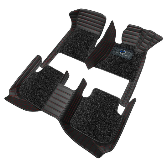 Autofurnish 9D Premium Custom Fitted Car Mats For Mitsubishi Outlander 2010 - Black Red