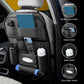 3D ESSENTIALS Car Seat Organizer | PU Leather with 8 Pockets - Tissues, Bottles, Phones, iPad Mini, Documents, Umbrella