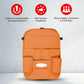 3D ESSENTIALS Car Seat Organizer | PU Leather with 8 Pockets - Tissues, Bottles, Phones, iPad Mini, Documents, Umbrella (Set of 2)
